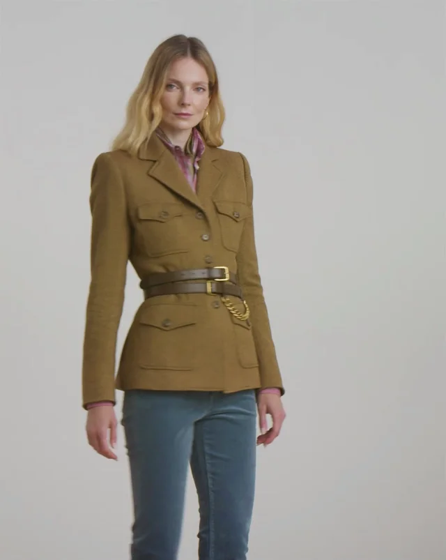 Lauren Ralph Lauren Twill Utility Blazer | Nordstrom