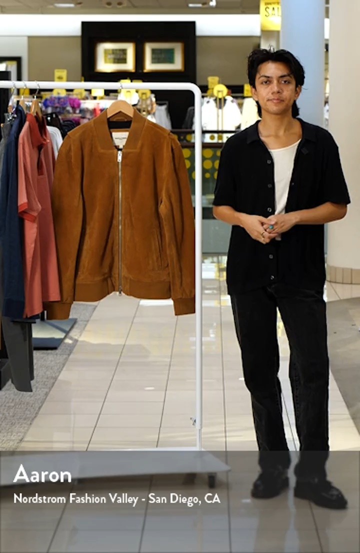 Suede Bomber Jacket