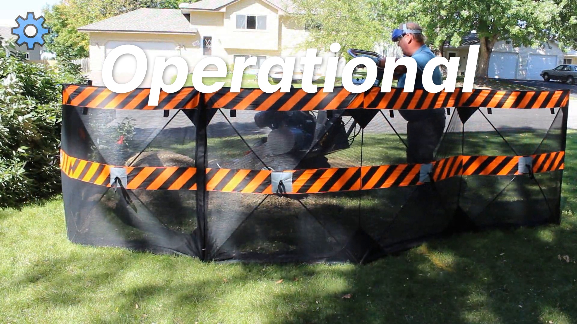 Safety Barricade | Pop-Up Structure | GNE-1210 | Operational