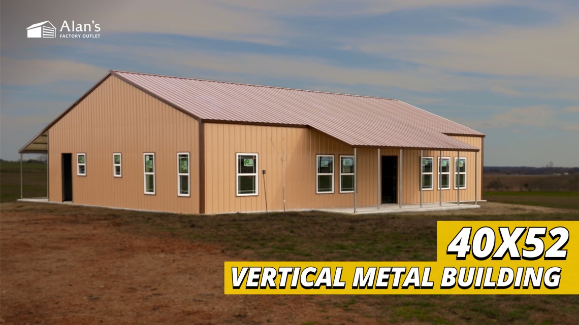 Video thumbnail for 40x52 - Vertical Metal Building