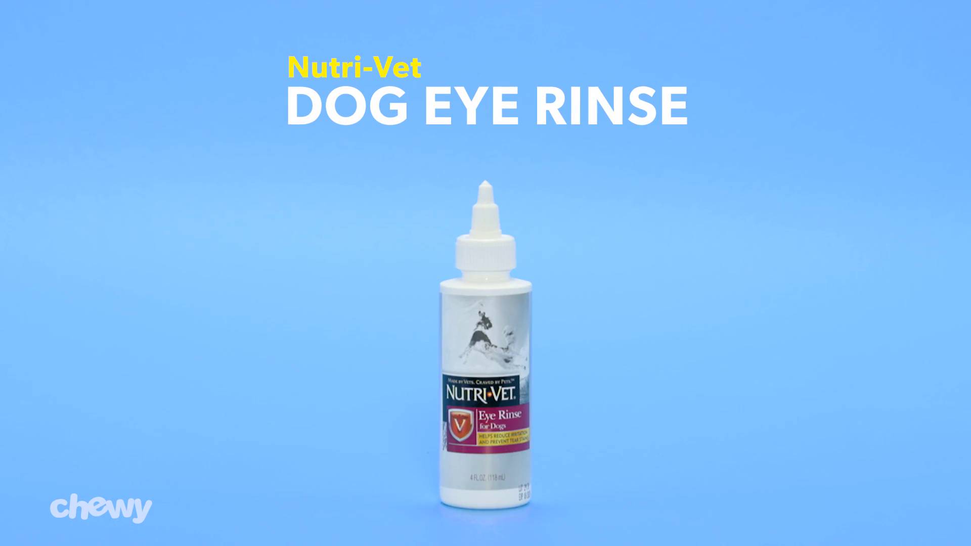 NUTRI VET Dog Eye Rinse 4 oz bottle Chewy