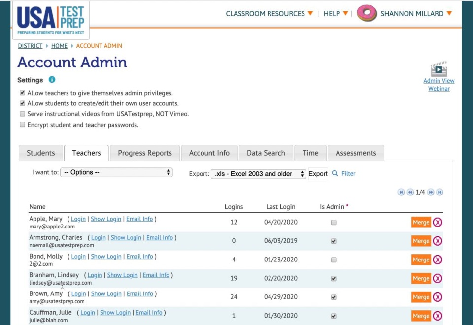 Screenshot from District Assessments – K12 video