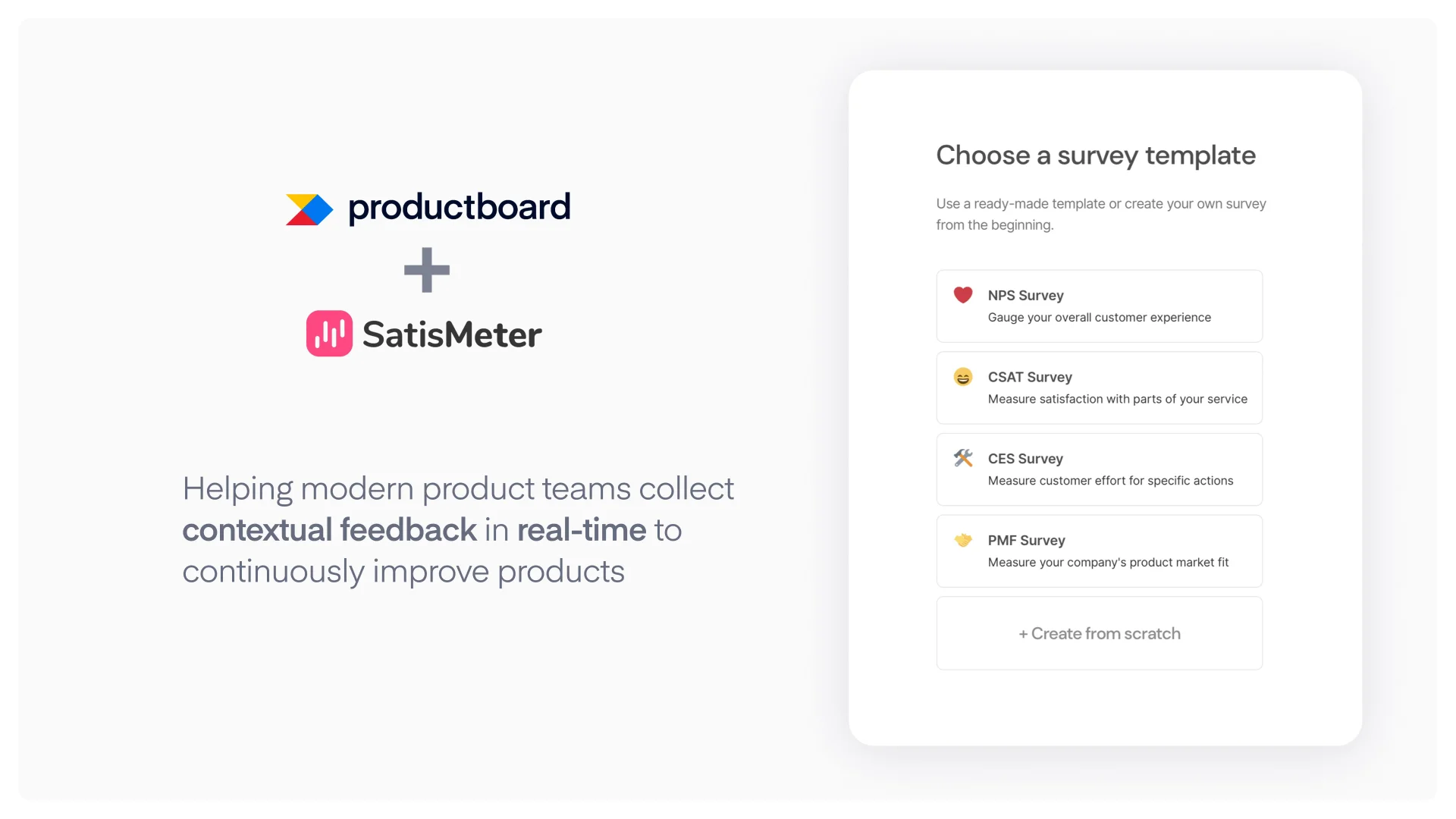 Productboard and SatisMeter integration – Productboard Support