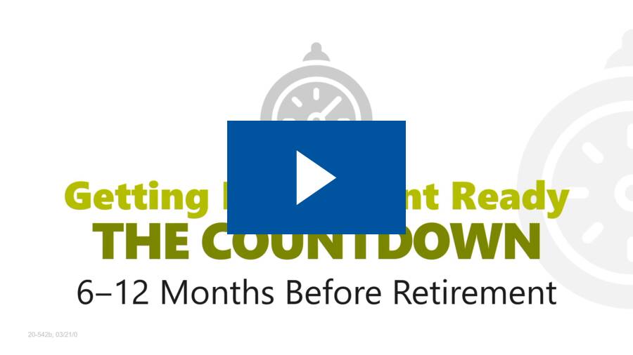 Getting Retirement Ready - 6-12 Months Before Retirement video thumbnail