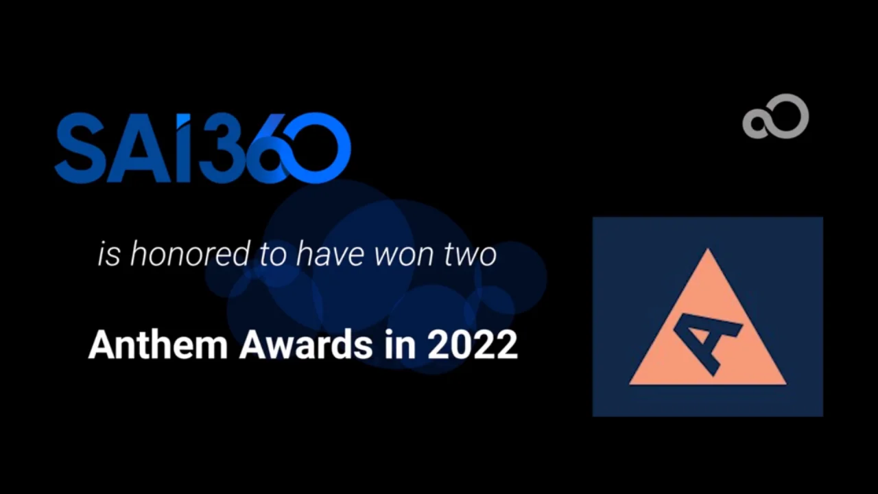 SAI360 Wins Two 2022 Anthem Awards for Workplace Education and Training  Videos