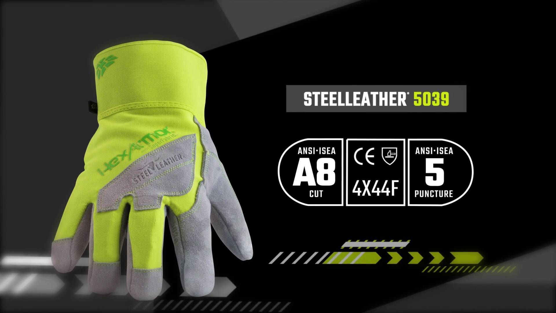 Heavy Duty Leather Work Gloves | SteelLeather® 5039 by HexArmor