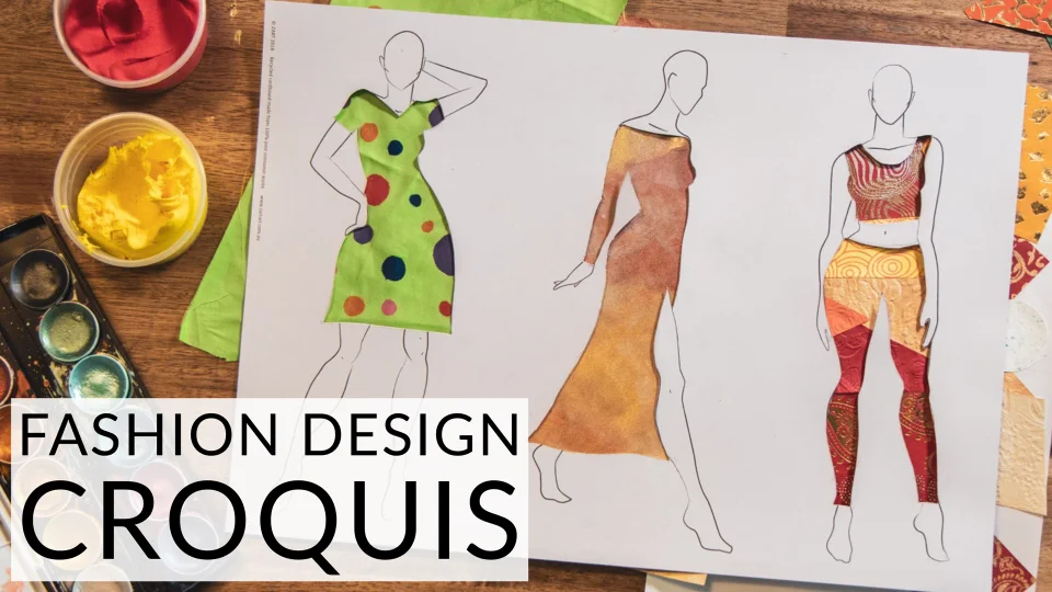 Positive and negative space with Fashion Design Croquis - ZartArt