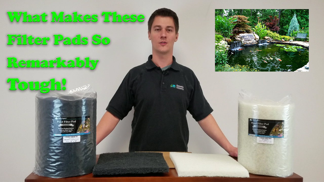 Pack of 3 Koi Garden Pond Filter Media White Fine Fleece Floss Wool Pads 