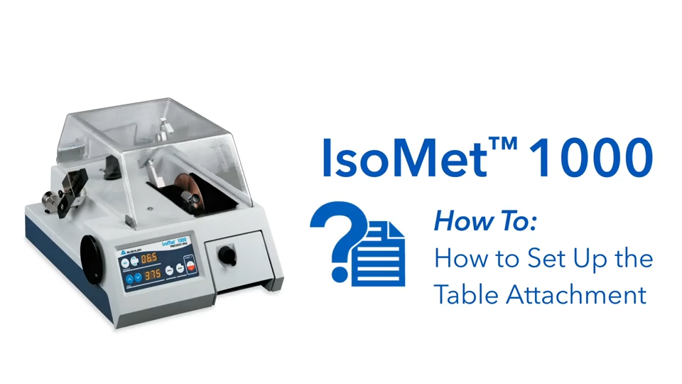 アイソメット1000 - Buehler - Metallography Equipment & Supplies for Sample  Preparation