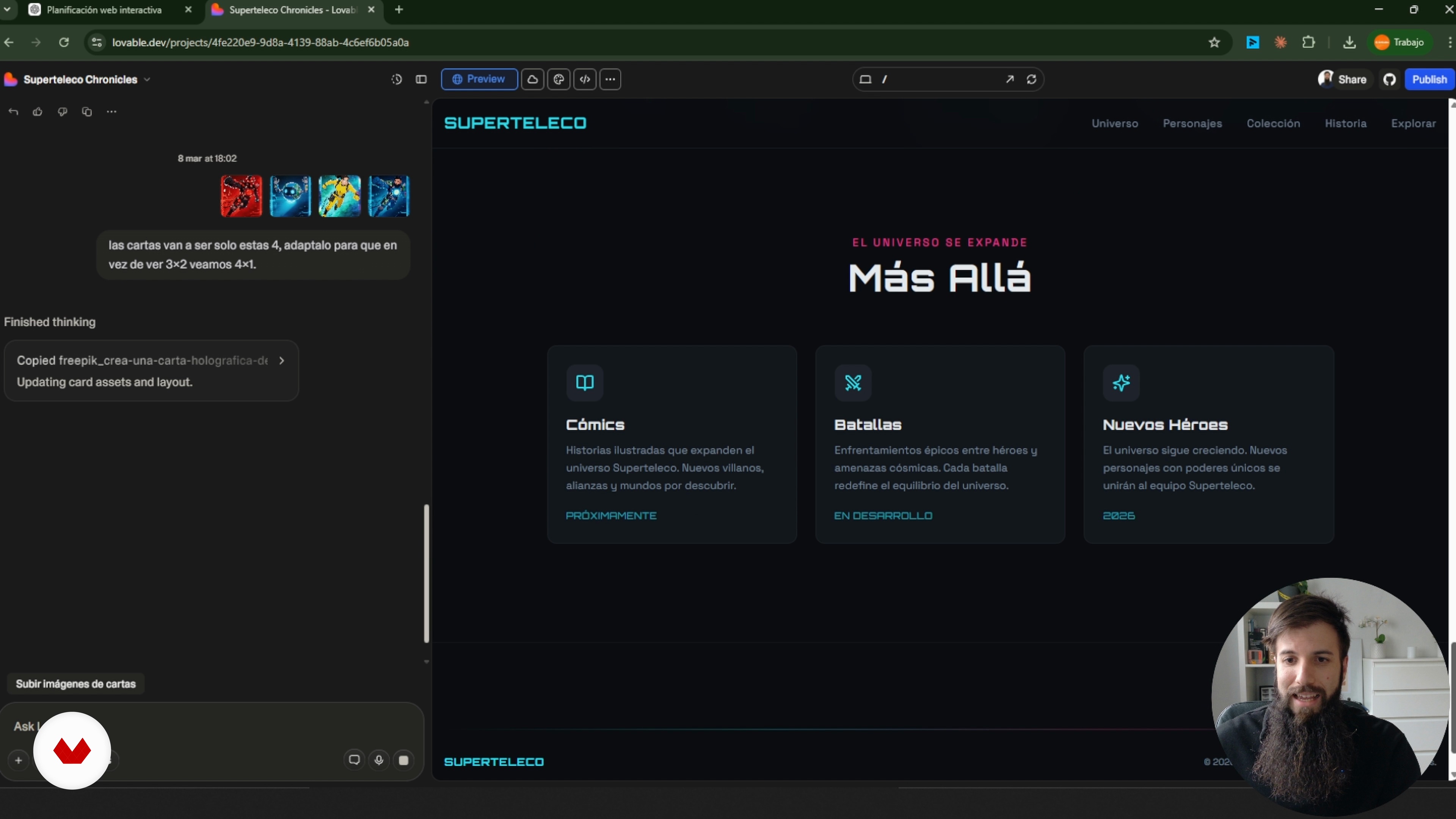 Diseñar experiencias visuales con scroll e interacción