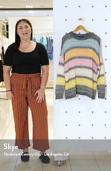RACHEL Rachel Roy Kai Stripe Sweater Nordstrom