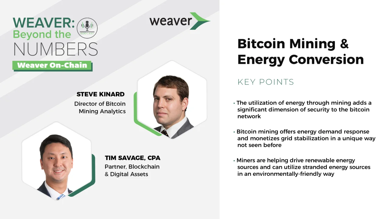 Podcast: Bitcoin Mining | Weaver
