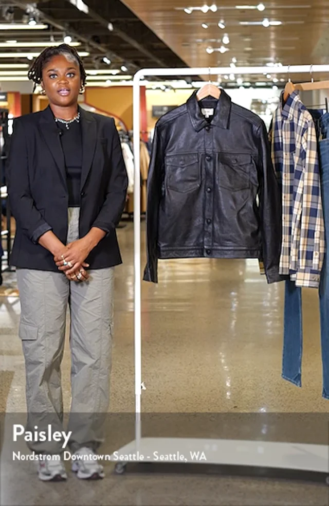DL1961 Vaughn Leather Trucker Jacket | Nordstrom