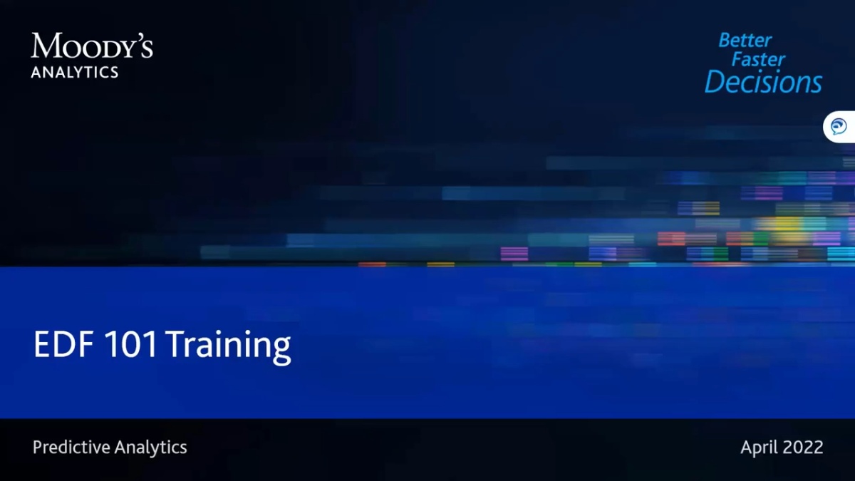 EDF 101 Training | Moody's Events