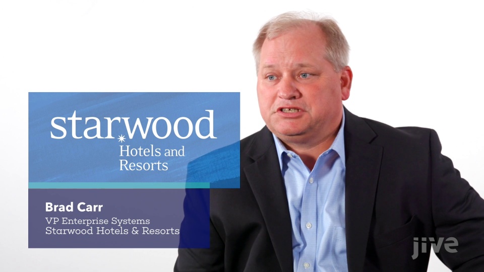 Starwood Hotels & Resorts - Customer Success Story (Brad Carr - VP Enterprise Systems )