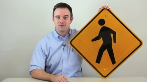Pedestrian Crossing Symbol Sign