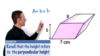 volume of parallelogram prism