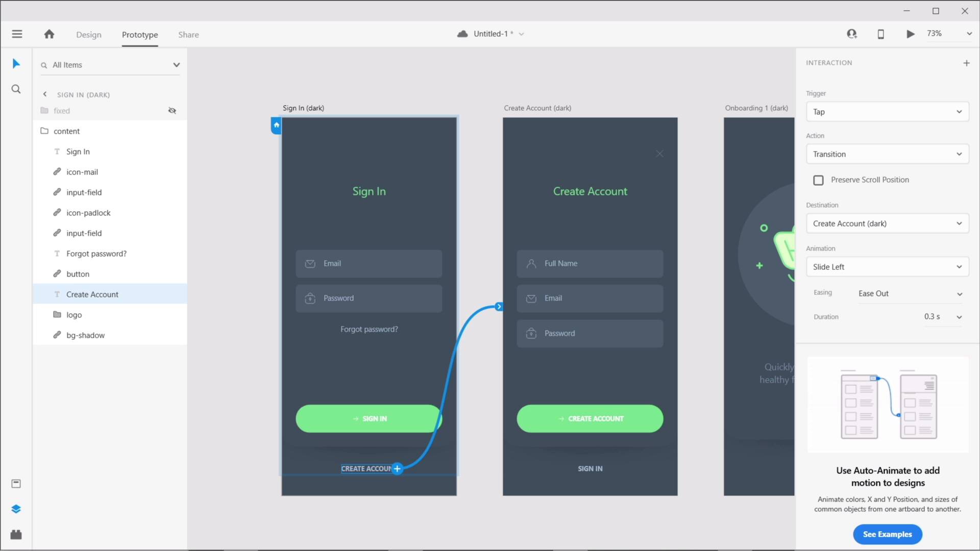 adobe xd prototype tutorial