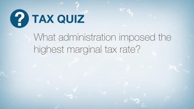 Tax Quiz: Highest marginal rate