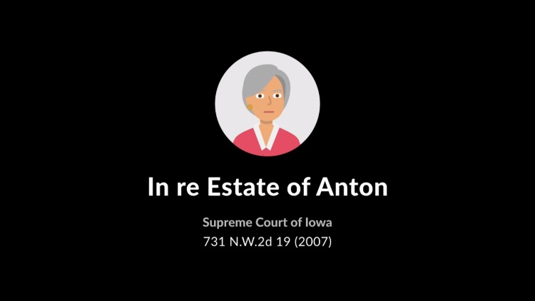 In re Estate of Anton