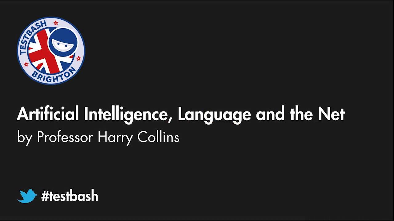 Artificial Intelligence, language and the net - Professor Harry Collins image