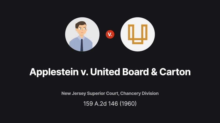 Applestein v. United Board & Carton Corp.