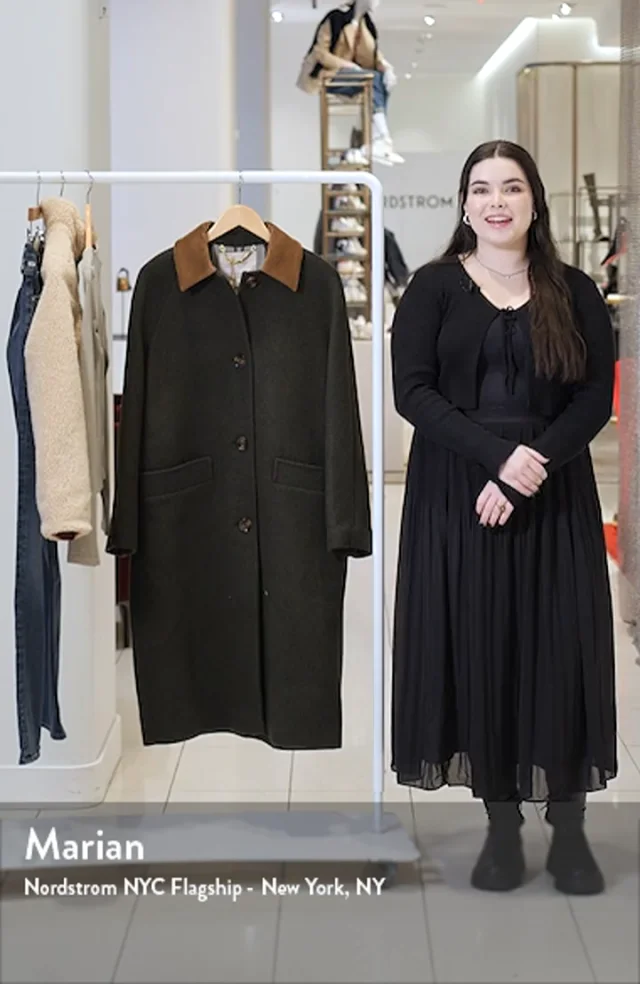 Barbour Loretta Longline Wool Blend Coat Nordstromrack