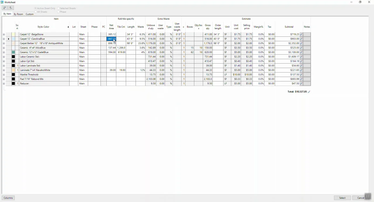 Hiding items on the segmentation canvas