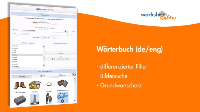 Wörterbuch mit automatischer Bildersuche