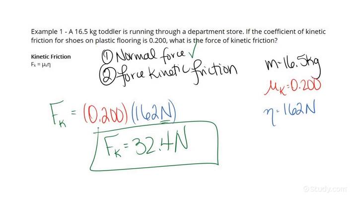 How to Calculate Kinetic Friction | Physics | Study.com