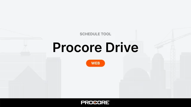 Program Procore Drive Procore Program Procore Drive Procore