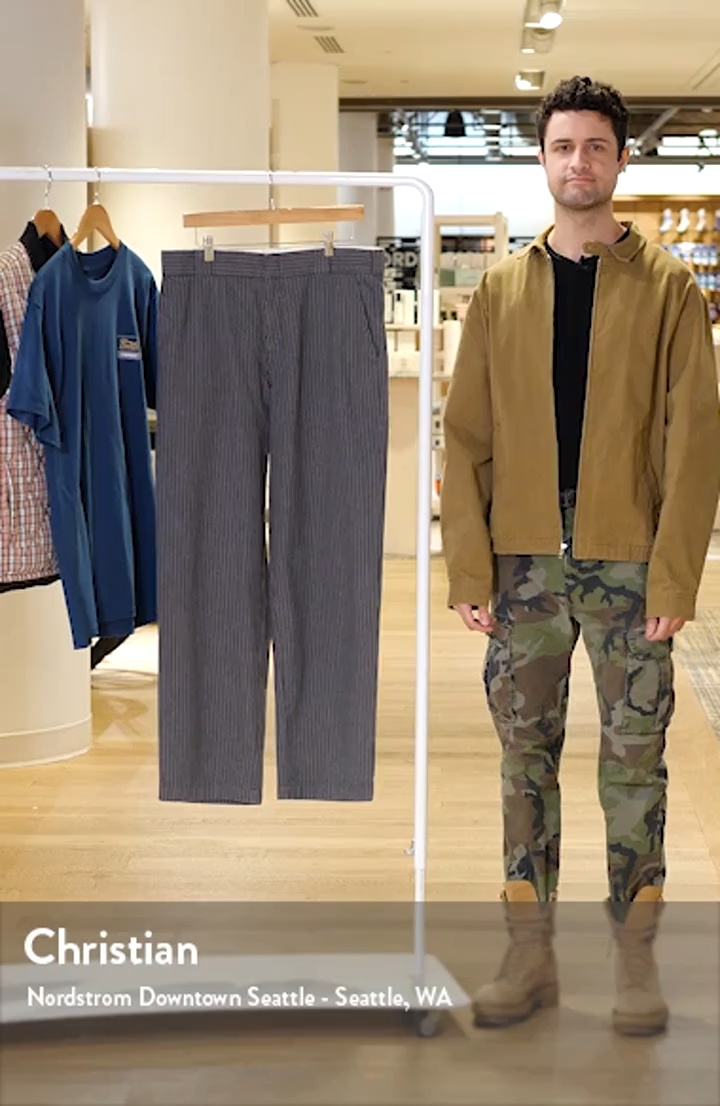 Dickies Lima Loose Fit Pinstripe Cotton Twill Work Pants | Nordstrom