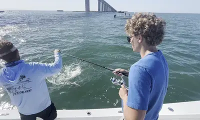 caught eight different species of fish