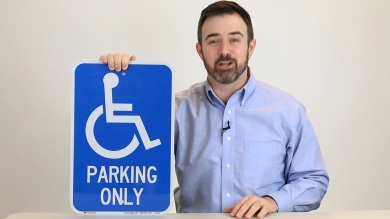 Reserved Parking ADA Handicapped Sign