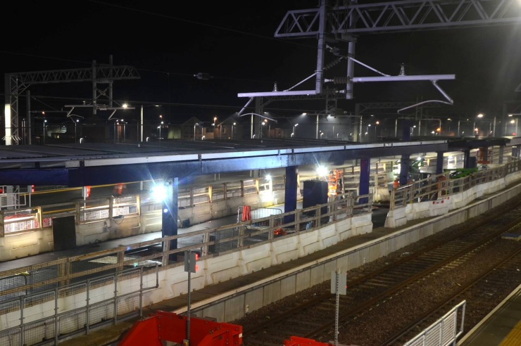 Timelapse of Removal &amp; Fitting of Replacement Canopies at Blackpool North Railway Station