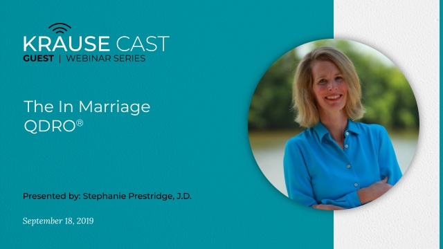 The In Marriage QDRO