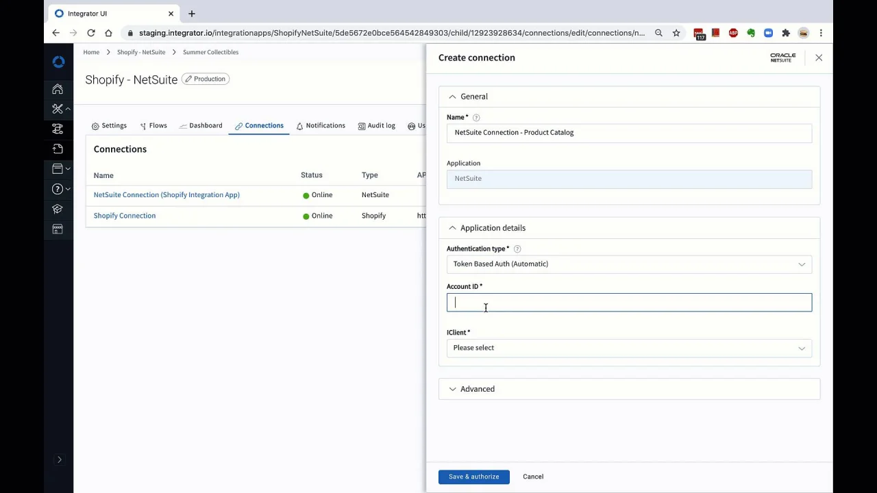 Set up a connection to  – Celigo Help Center