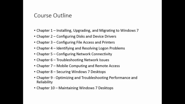 Microsoft 70-685 Pro: Windows 7, Enterprise Desktop Support Technician intro video
