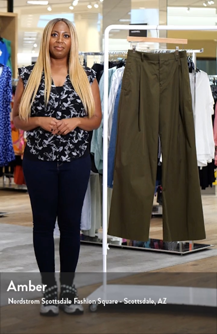 FRAME Pleated Wide Leg Pants | Nordstromrack