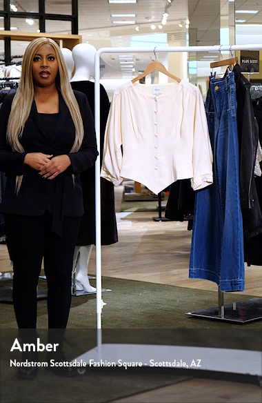 Martha Front Button Asymmetric Top