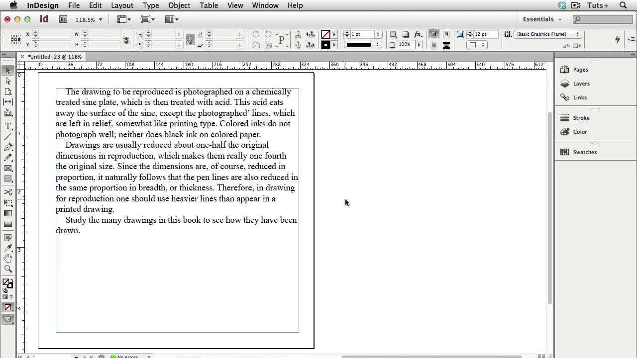 InDesign Fundamentals - Text I - Placing