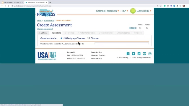 Screenshot from Getting Started With USATestprep video