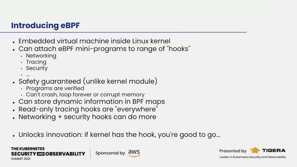 Beyond the network: next generation security and observability with eBPF 