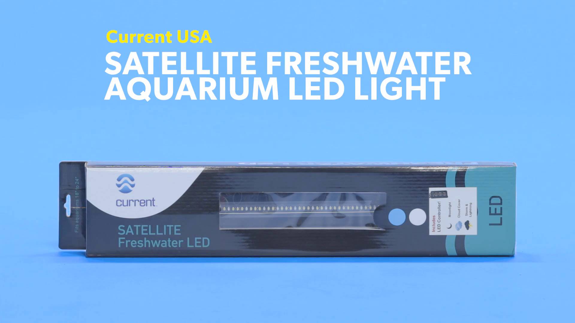 CURRENT USA Satellite Freshwater Aquarium LED Light 36 48 in