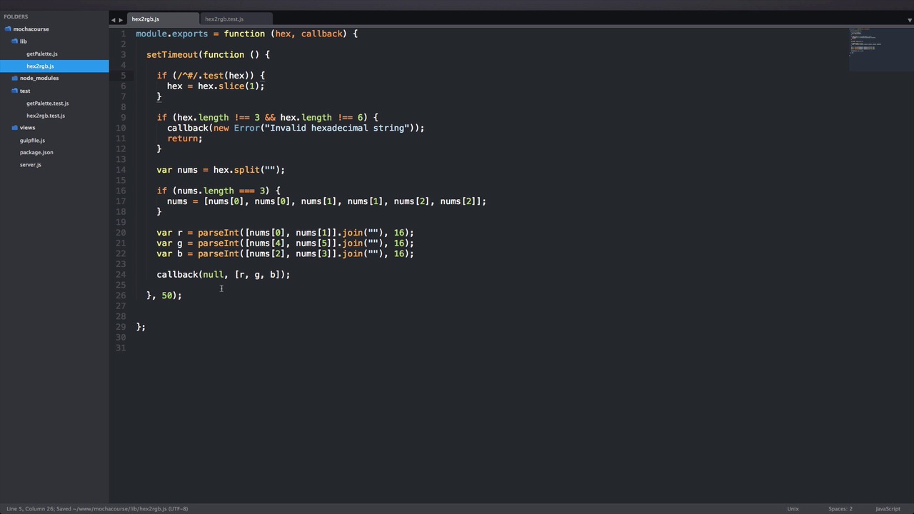 JavaScript Unit Testing with Mocha, Chai and Sinon - Asynchronous Testing