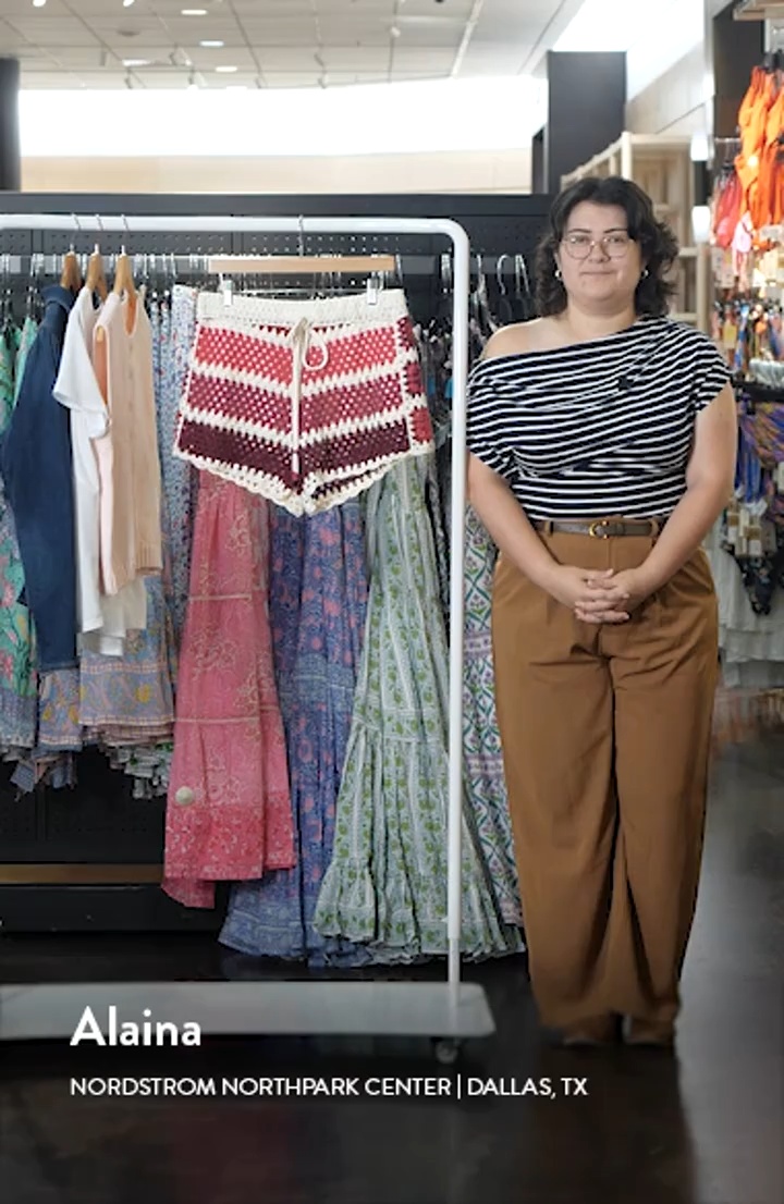 Colorful Crochet Tiles Shorts