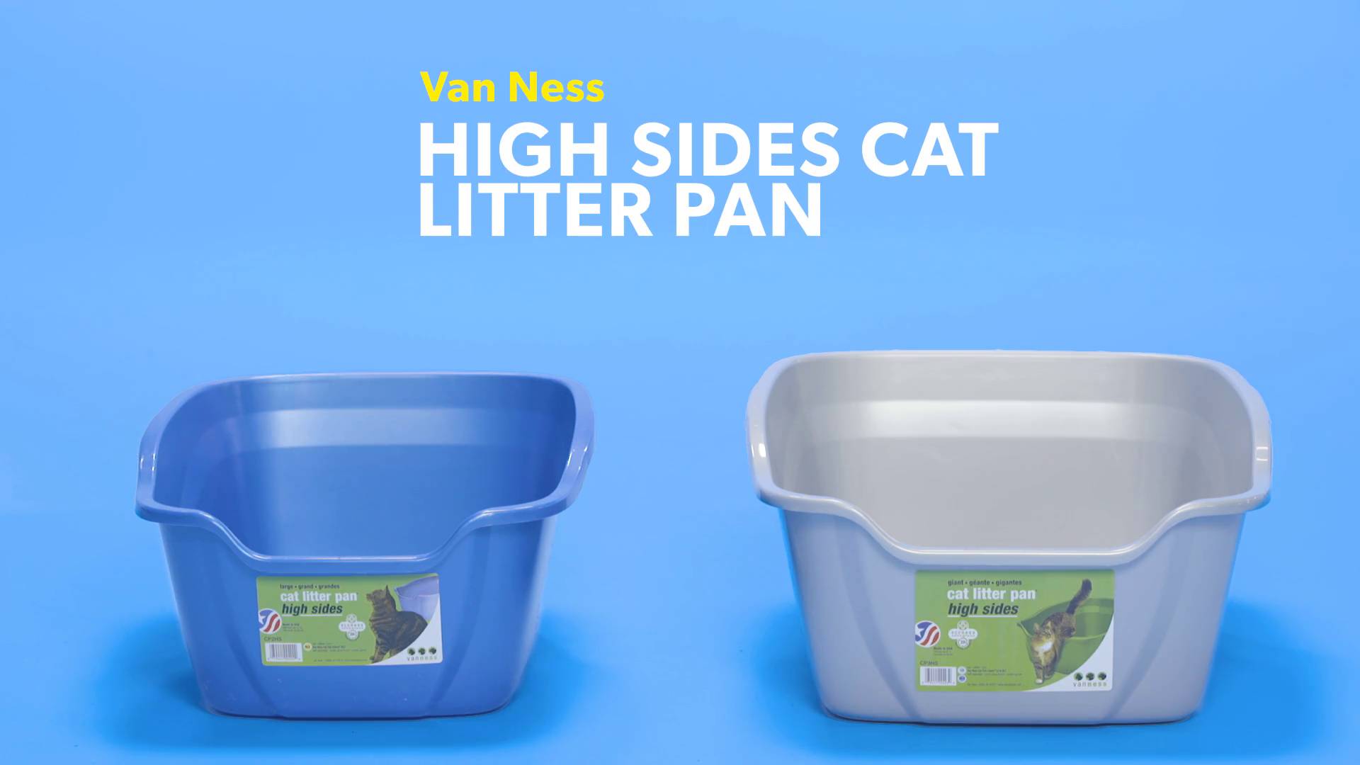 Van Ness High Sided Cat Litter Pan size Giant Colors ship in Random Order 