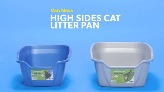 VAN NESS High Side Corner Cat Litter Pan, Blue 