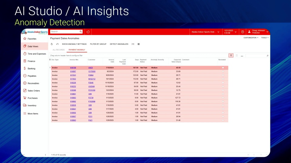 AI Insights - Anomaly Detection