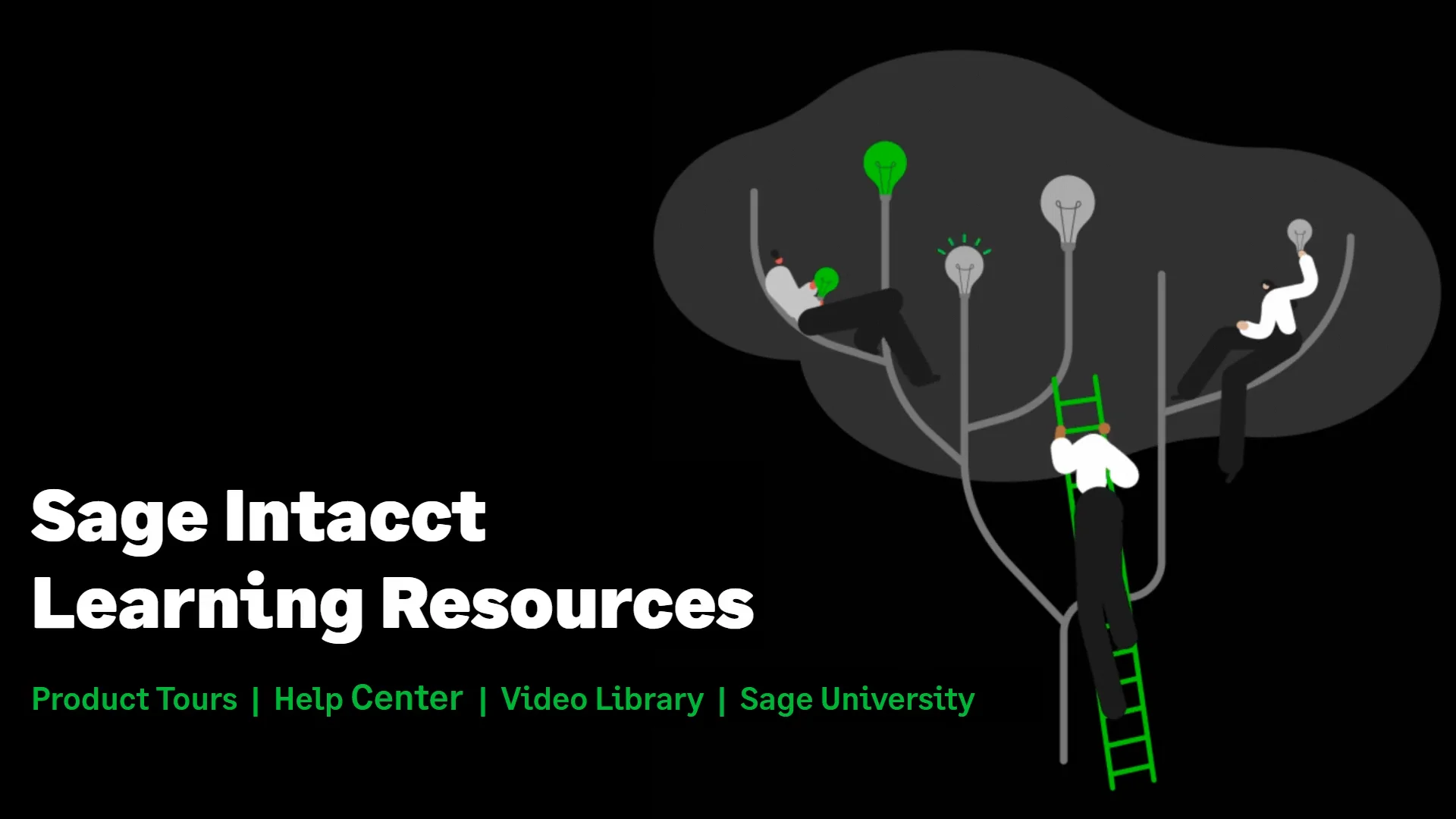 Video showing the learning resources available in Intaccts